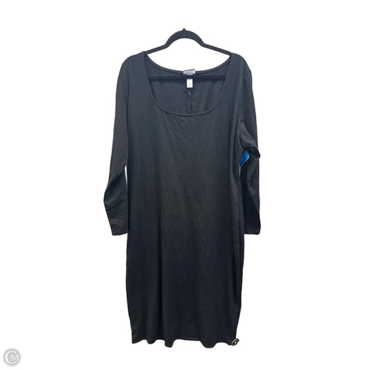 Dress Casual Midi By Ava & Viv In Black, Size: 2x