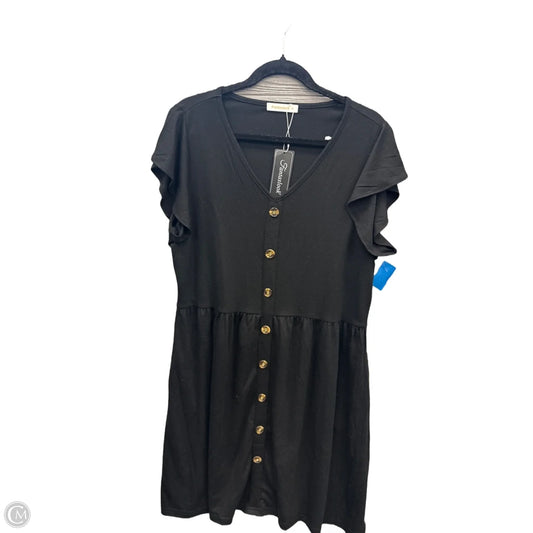 Dress Casual Midi By Clothes Mentor In Black, Size: Xl