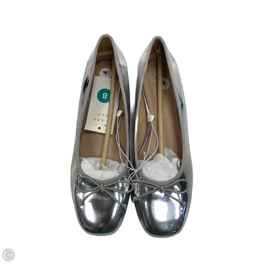 Shoes Flats By A New Day In Silver, Size: 8