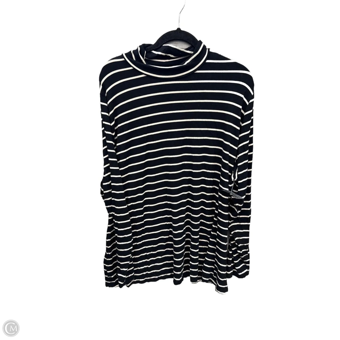 Top Long Sleeve By Ava & Viv In Striped Pattern, Size: 3x