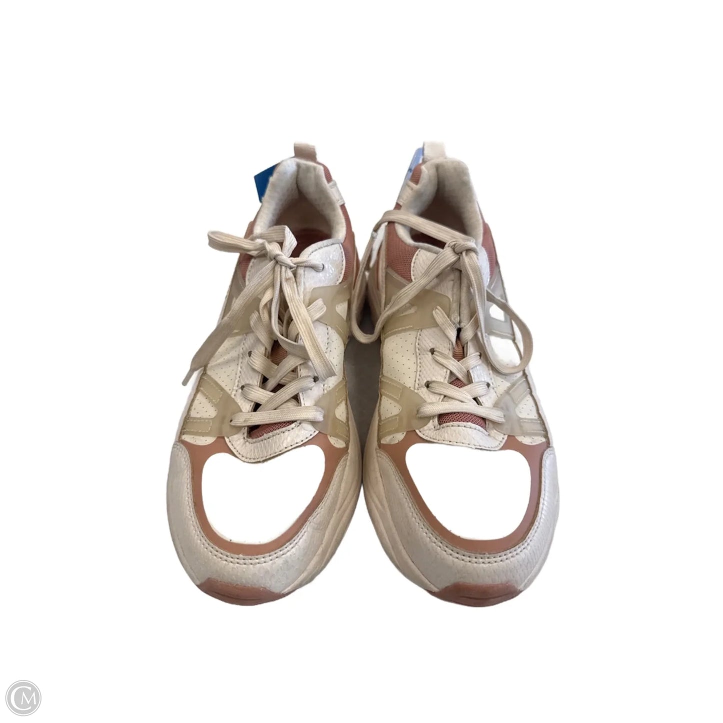 Shoes Sneakers By Skechers In Cream & Pink, Size: 8.5