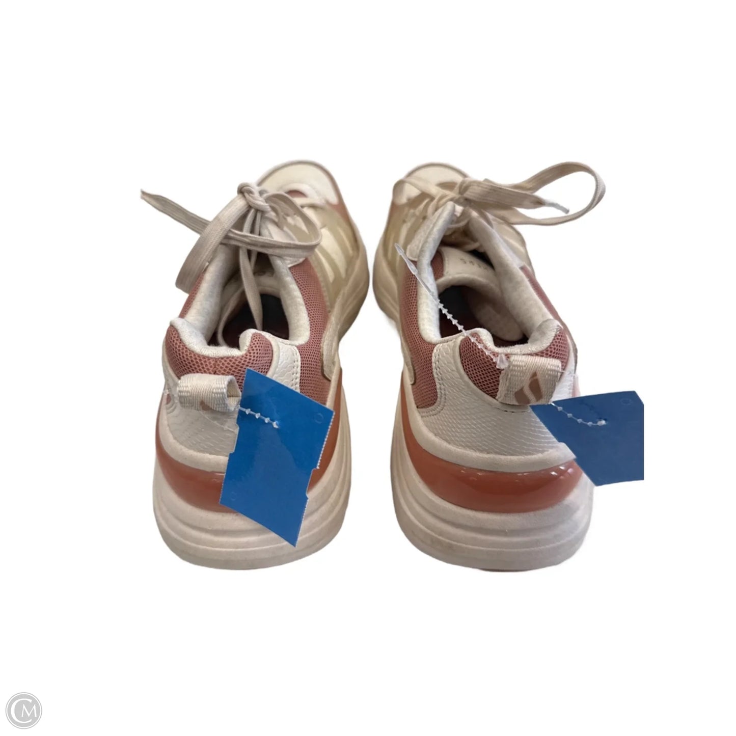 Shoes Sneakers By Skechers In Cream & Pink, Size: 8.5