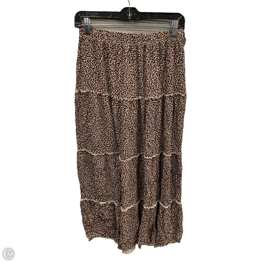 Skirt Maxi By Ultra Flirt In Leopard Print, Size: 8
