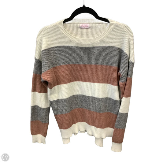 Sweater By Pink Lily In Striped Pattern, Size: S