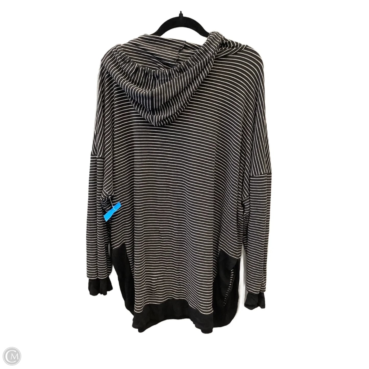 Top Long Sleeve By Chicsoul In Black & White, Size: Xl