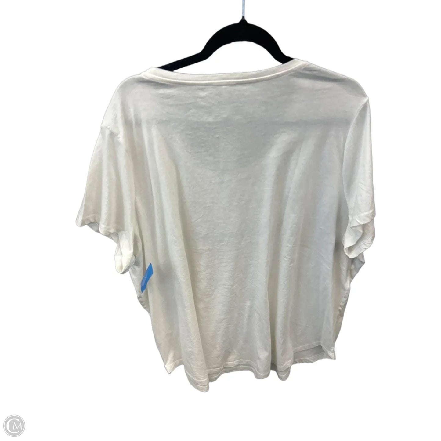 Top Short Sleeve By Maurices In White, Size: 3x