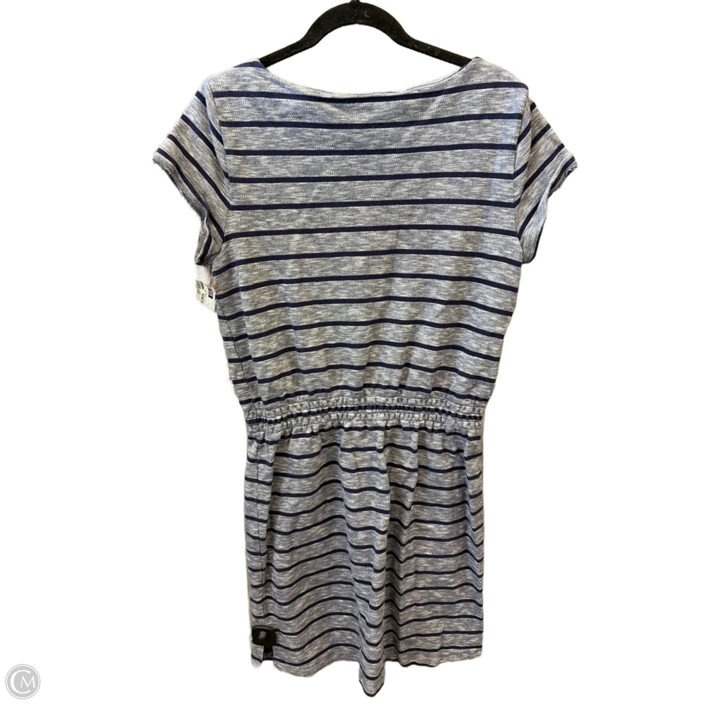 Dress Casual Midi By Ann Taylor In Striped Pattern, Size: L