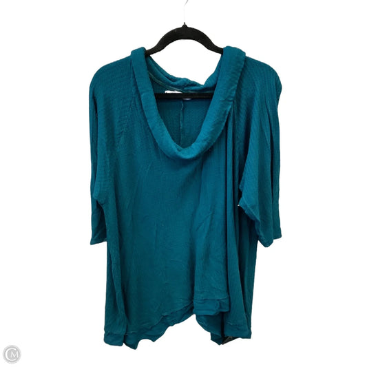 Top Long Sleeve By Maurices In Blue, Size: 2x