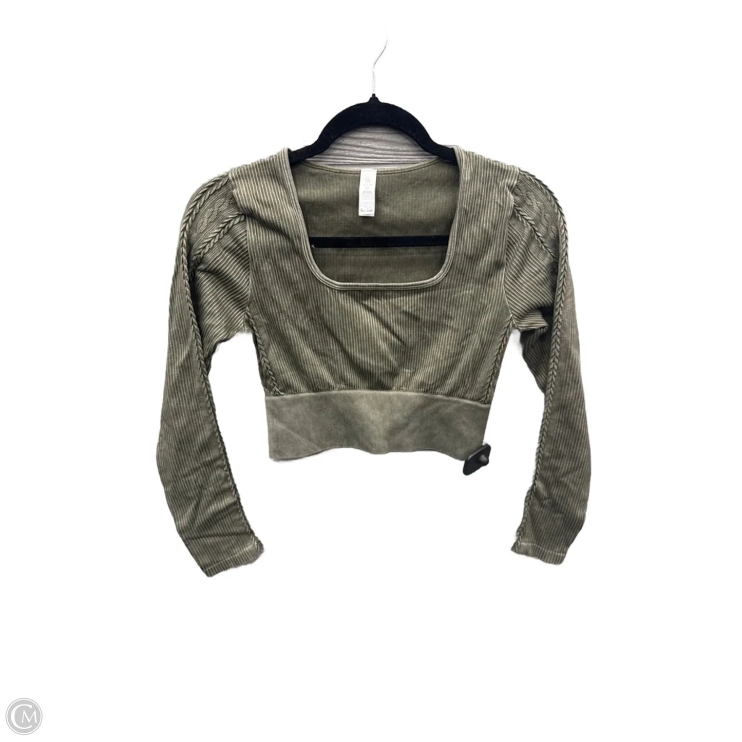 Athletic Top Long Sleeve Crewneck By Offline By Aerie In Green, Size: M