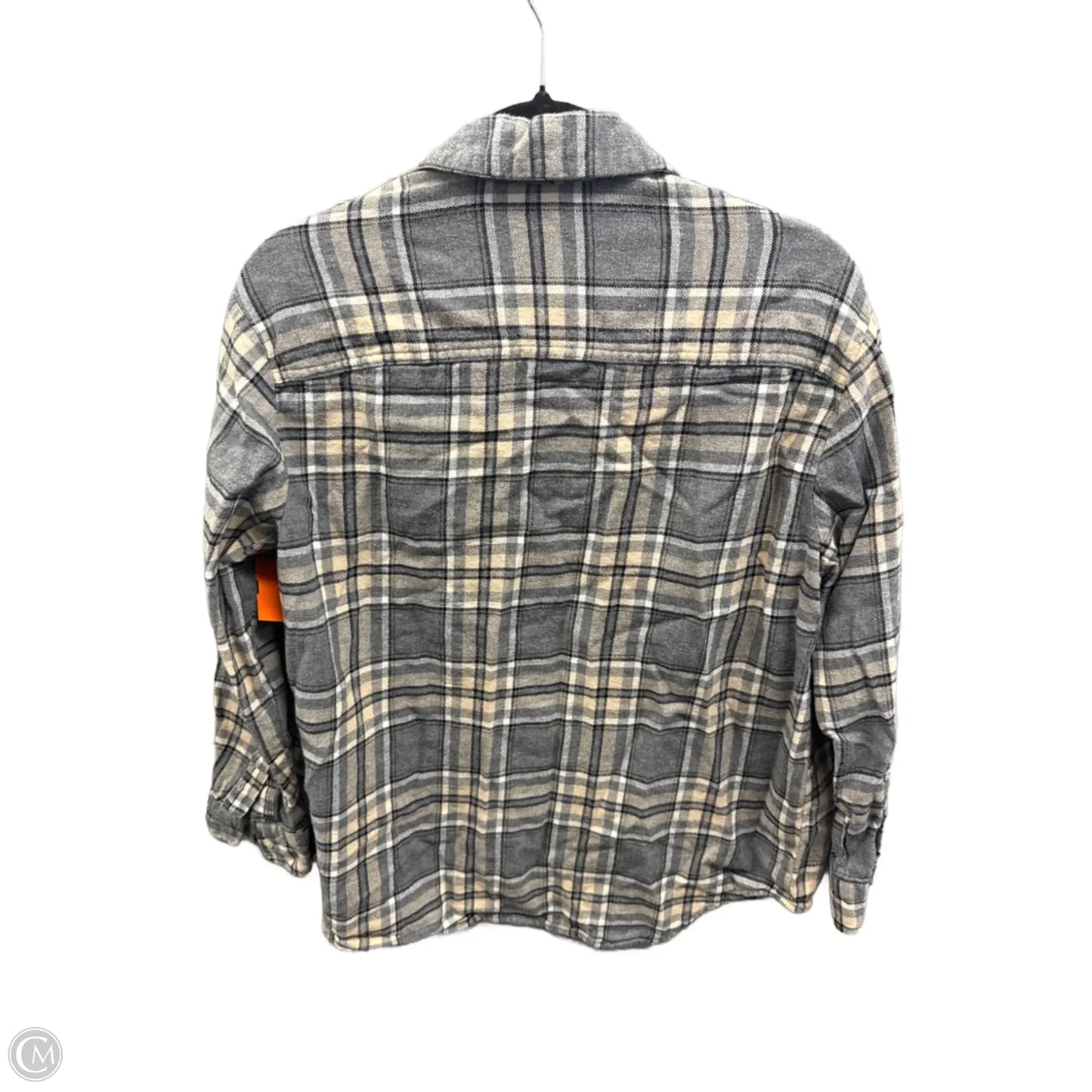 Top Long Sleeve By Old Navy In Plaid Pattern, Size: S