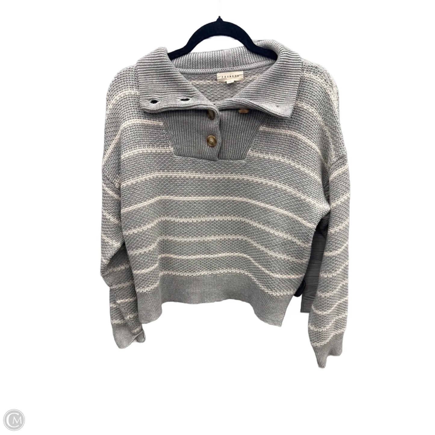 Sweater By Promesa In Grey, Size: S