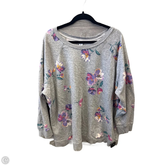 Top Long Sleeve By Old Navy In Grey, Size: 3x