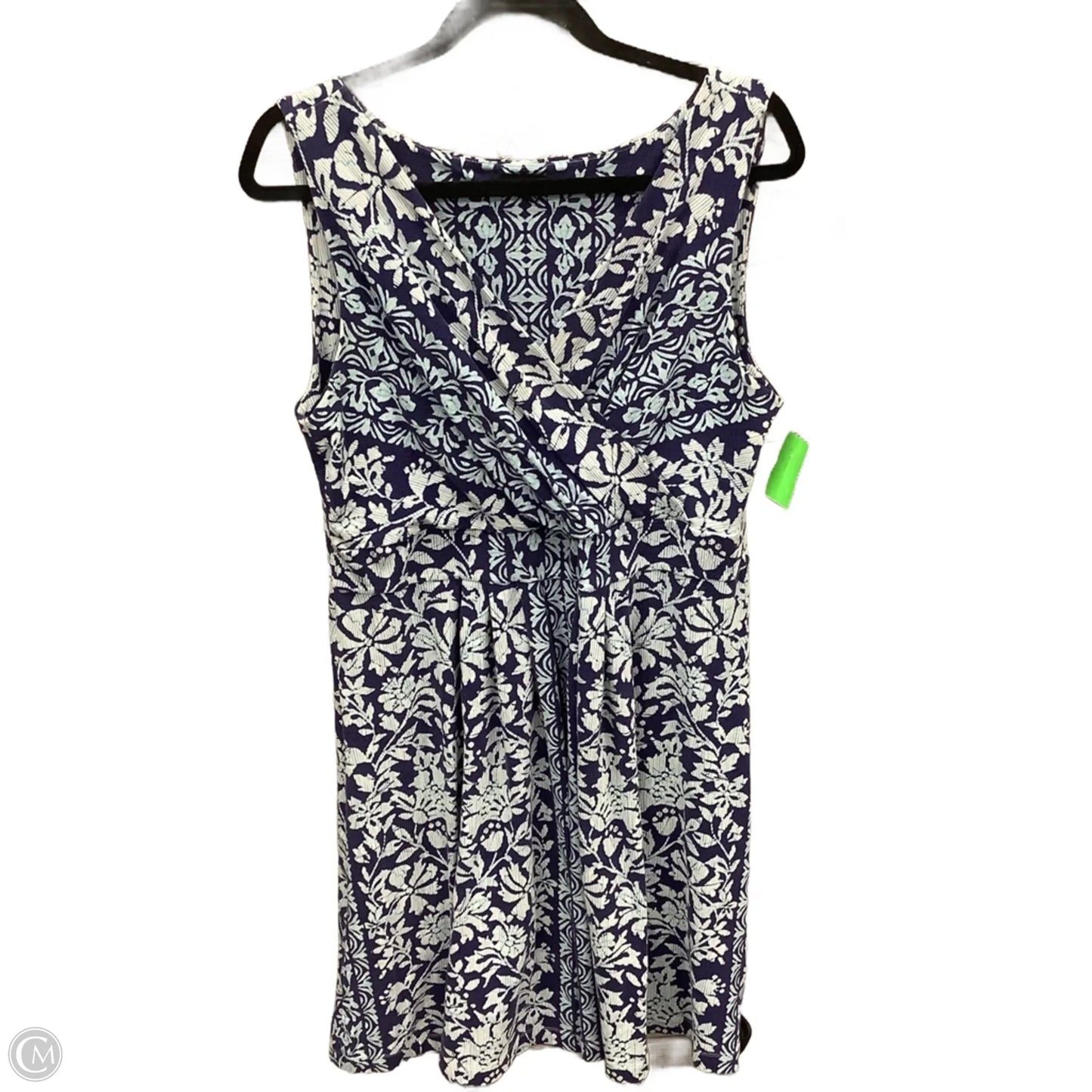 Dress Casual Midi By Lands End In Blue, Size: L