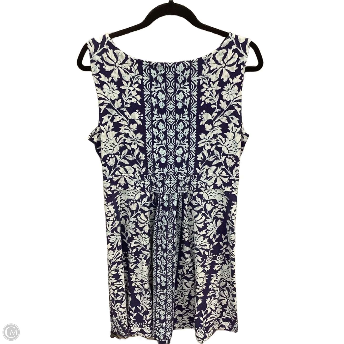 Dress Casual Midi By Lands End In Blue, Size: L