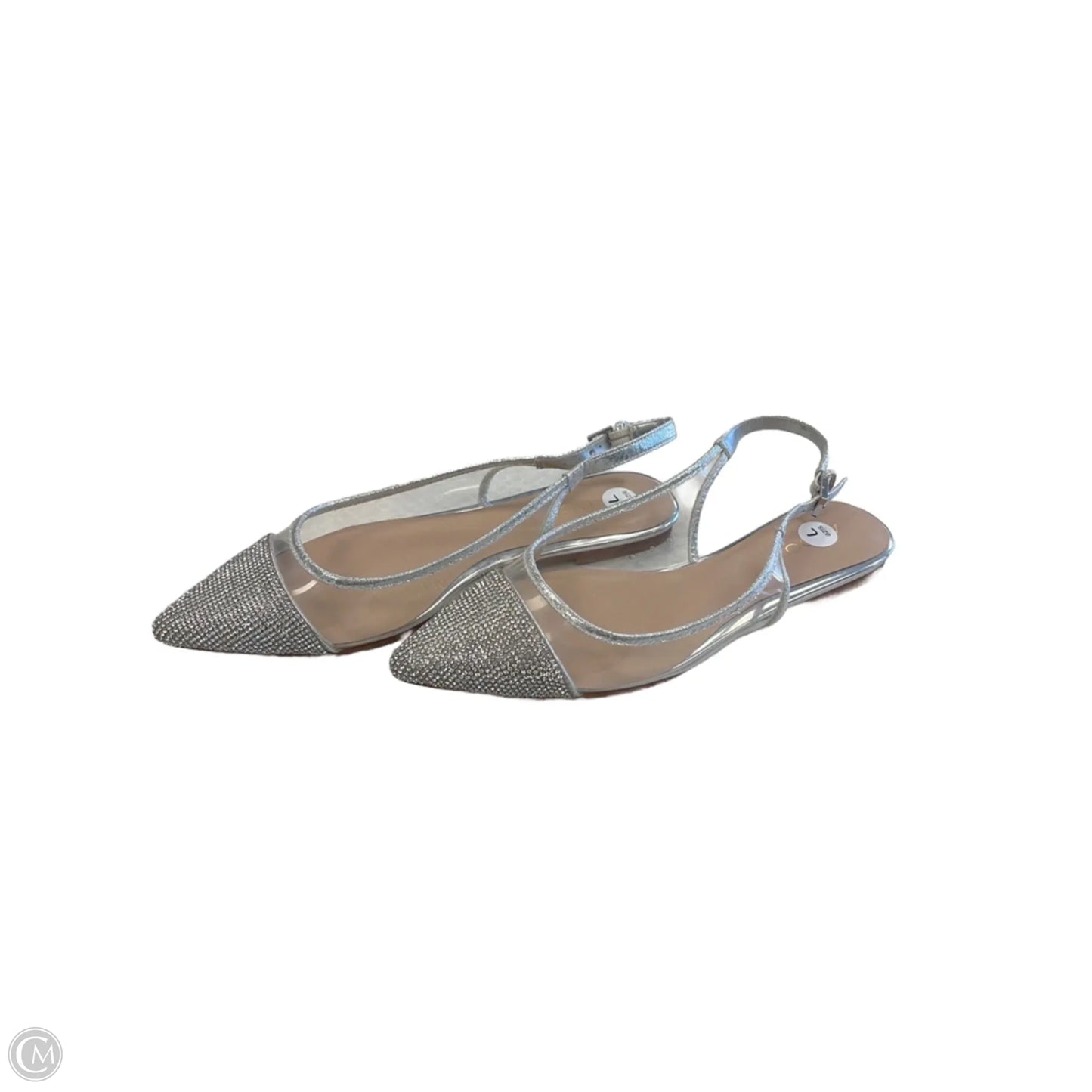 Shoes Flats By Aldo In Silver, Size: 7