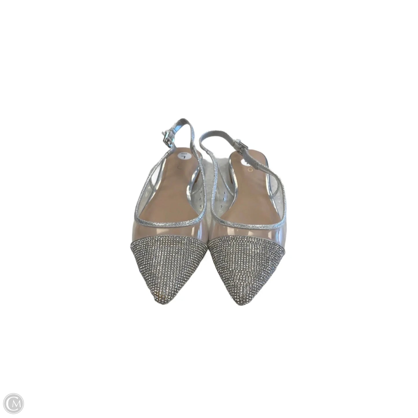 Shoes Flats By Aldo In Silver, Size: 7