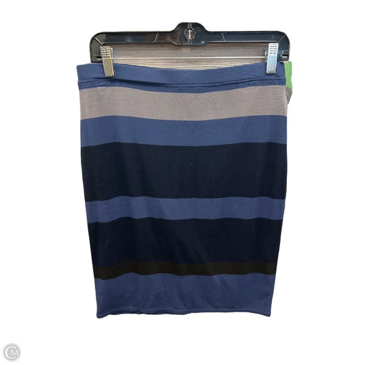 Skirt Midi By Max Studio In Striped Pattern, Size: 8