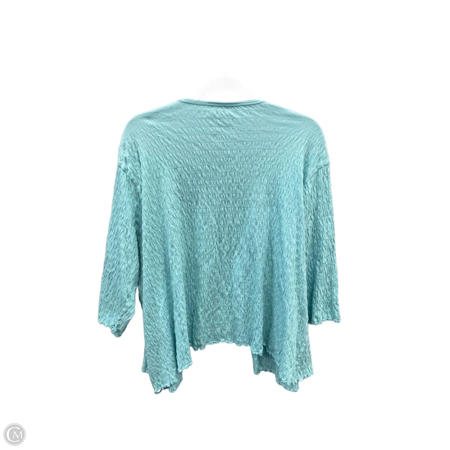 Cardigan By Denim And Company In Blue, Size: 3x