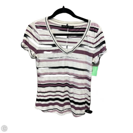 Top Short Sleeve By White House Black Market In Striped Pattern, Size: Xs