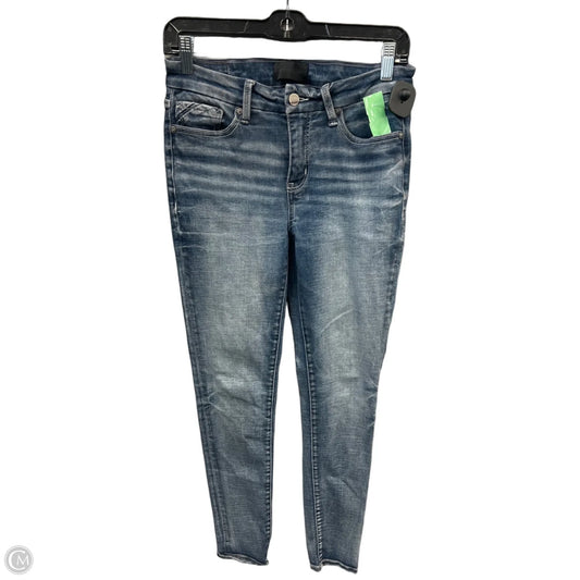 Jeans Skinny By Buckle Black In Blue Denim, Size: 2