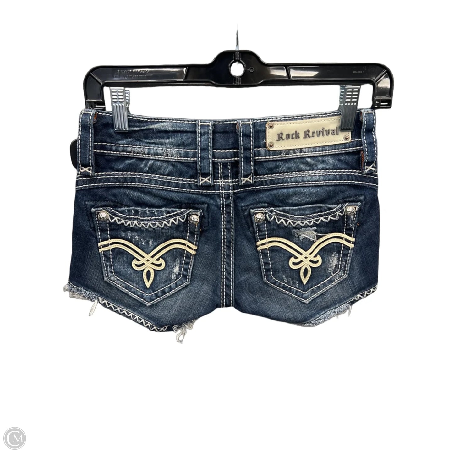 Shorts By Rock Revival In Blue Denim, Size: 0