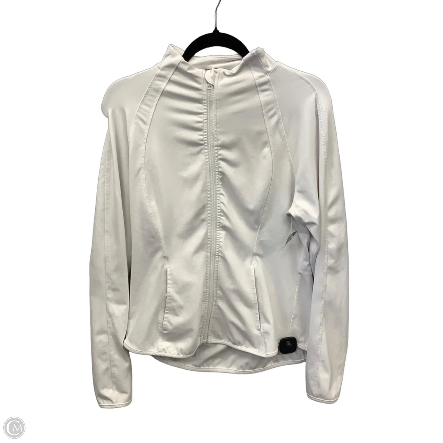 Athletic Jacket By Yogalicious In White, Size: Xl