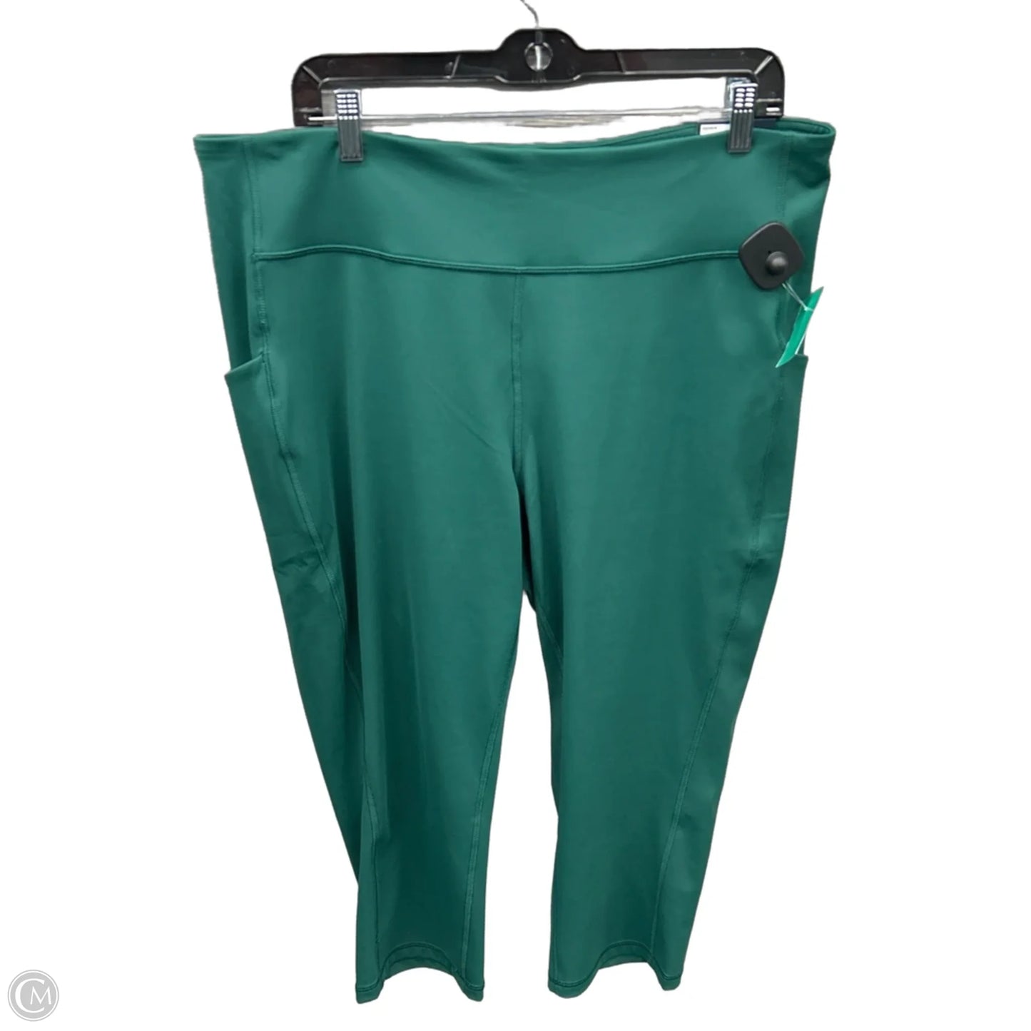 Athletic Leggings Capris By Tek Gear In Green, Size: 2x