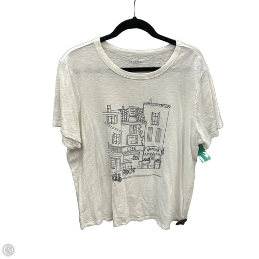 Top Short Sleeve By Old Navy In White, Size: Xl