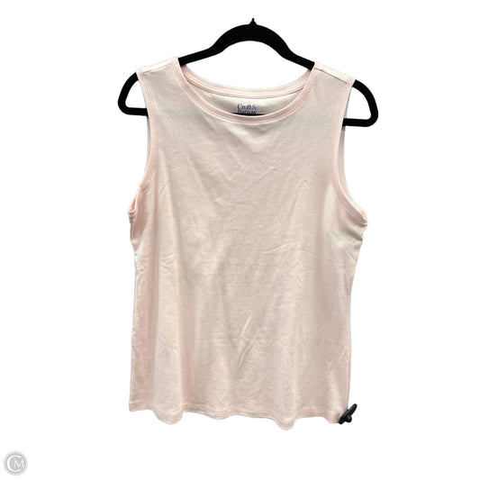 Top Sleeveless By Croft And Barrow In Pink, Size: M