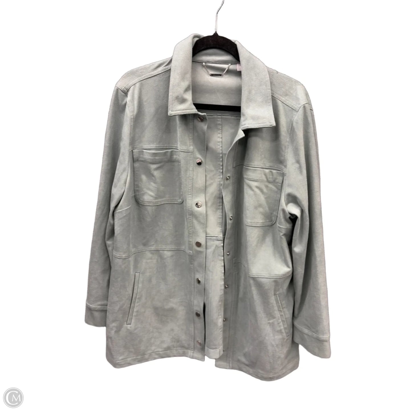 Jacket Other By Chicos In Blue, Size: Xl