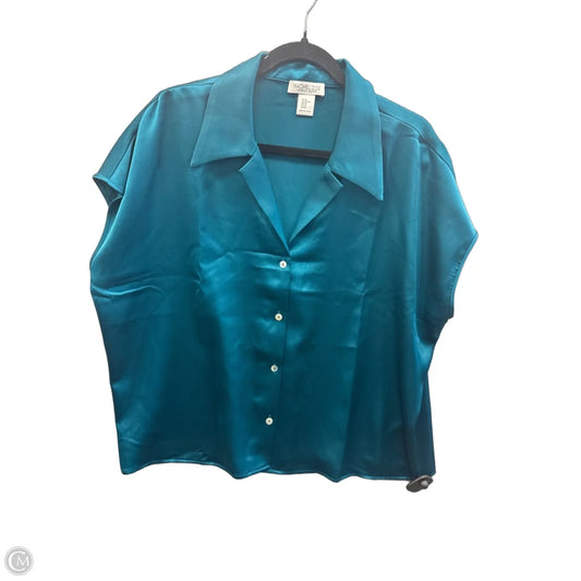 Top Short Sleeve By Rachel Zoe In Blue, Size: Xl