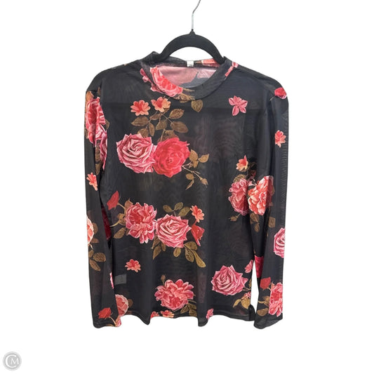 Top Long Sleeve By Clothes Mentor In Floral Print, Size: Xl