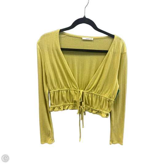 Top Long Sleeve By Timing In Green, Size: M