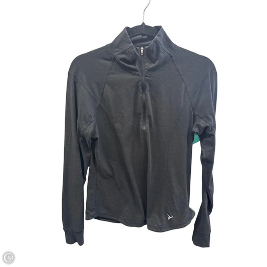Athletic Top Long Sleeve Collar By Old Navy In Black, Size: M