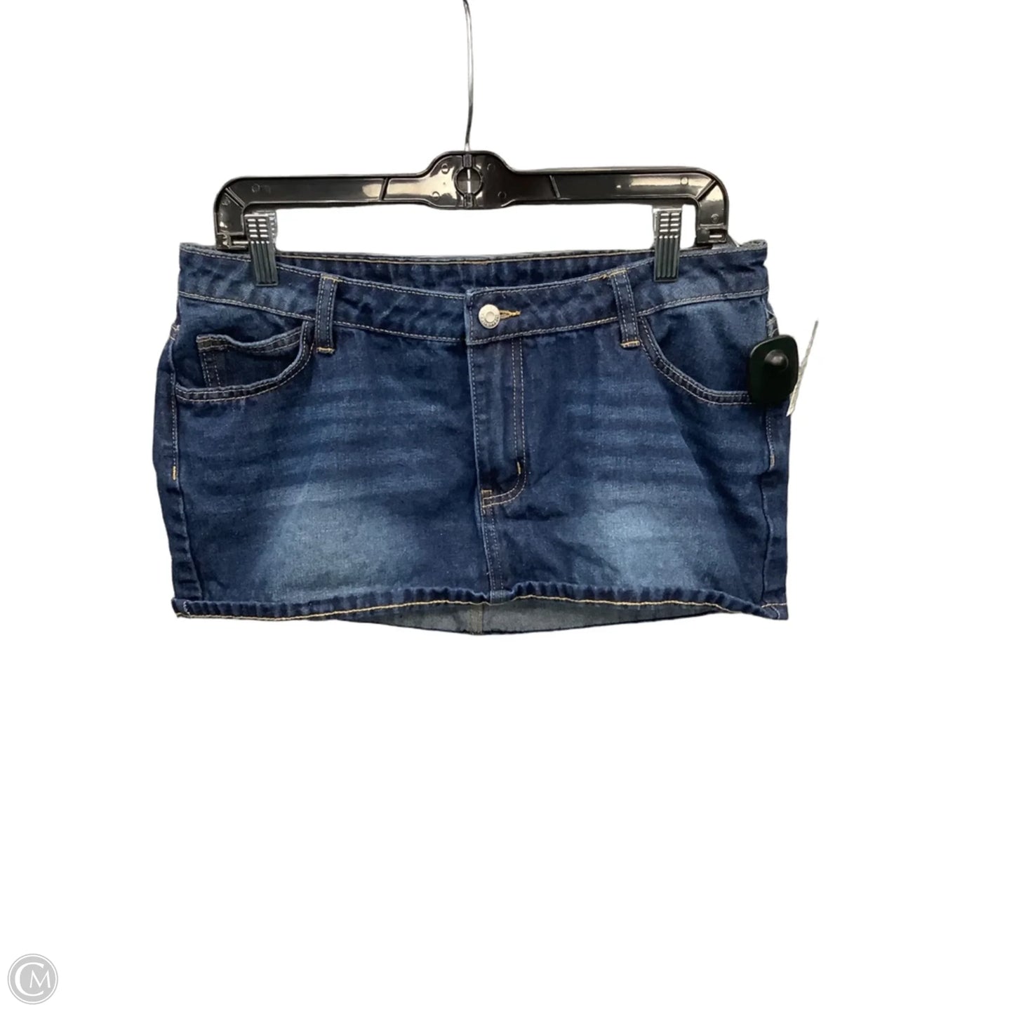Skirt Mini & Short By Shein In Blue Denim, Size: 8