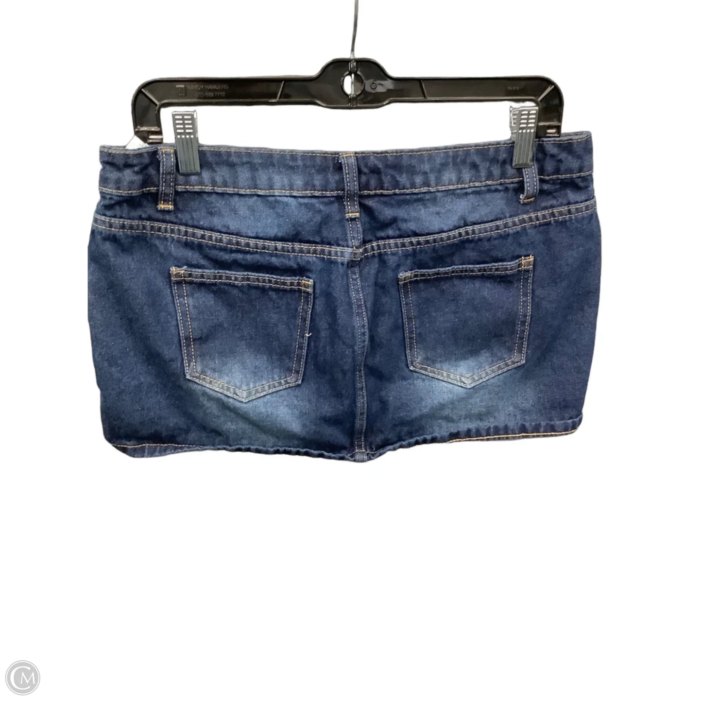 Skirt Mini & Short By Shein In Blue Denim, Size: 8