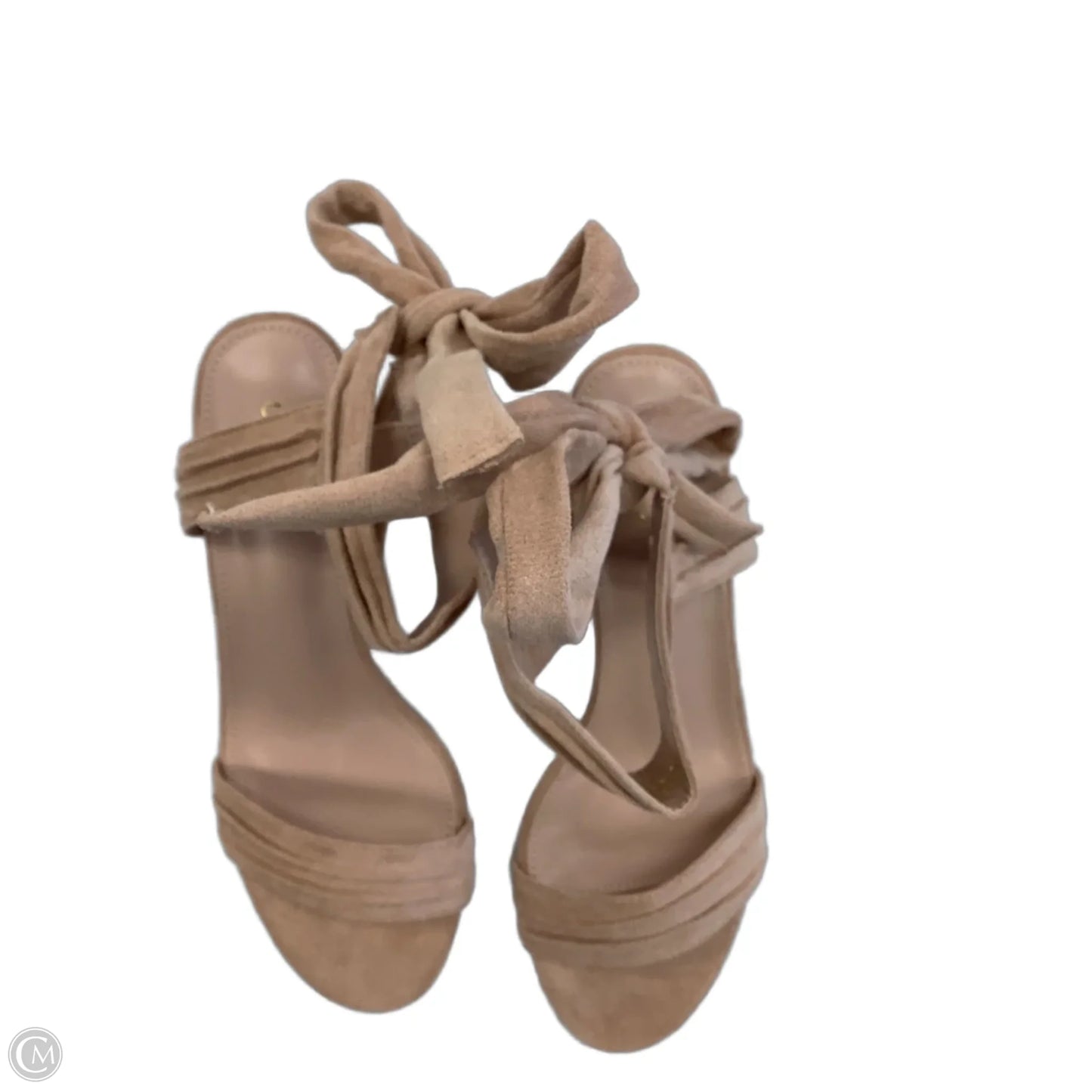 Sandals Heels Block By Allegra K In Bronze, Size: 7.5