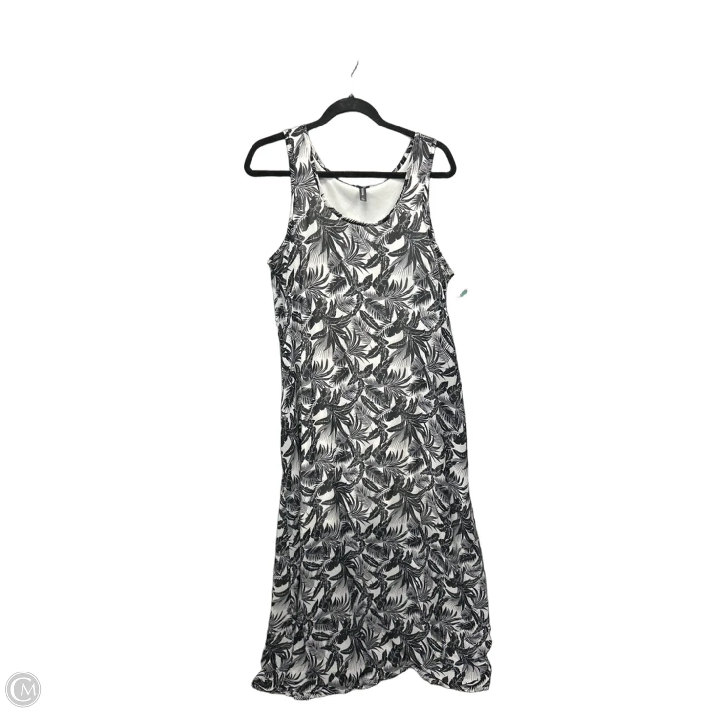 Dress Casual Maxi By Massini In Black & White, Size: L