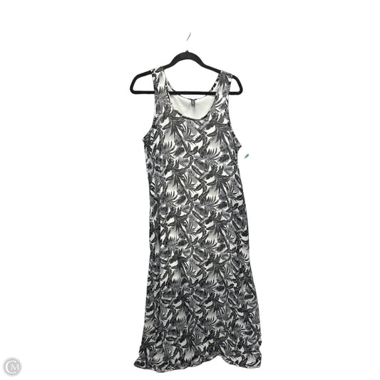 Dress Casual Maxi By Massini In Black & White, Size: L