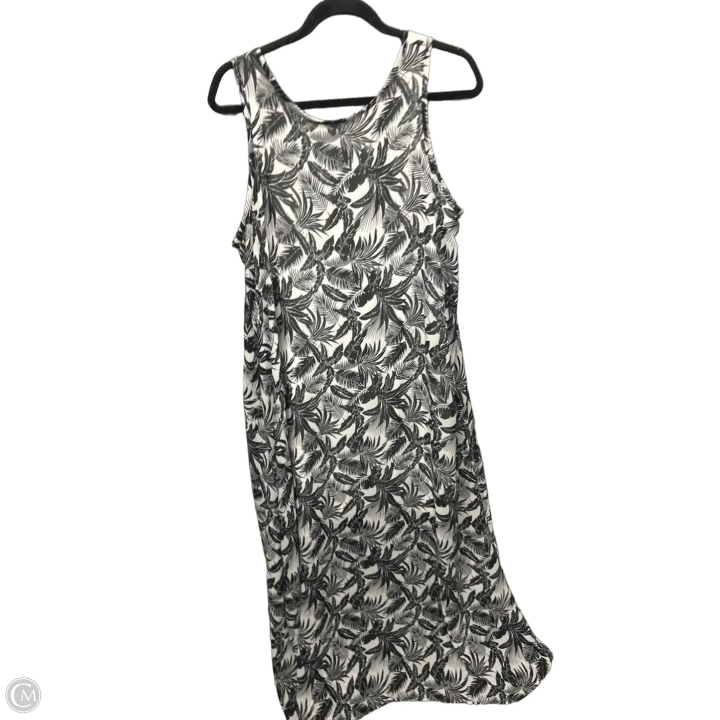 Dress Casual Maxi By Massini In Black & White, Size: L