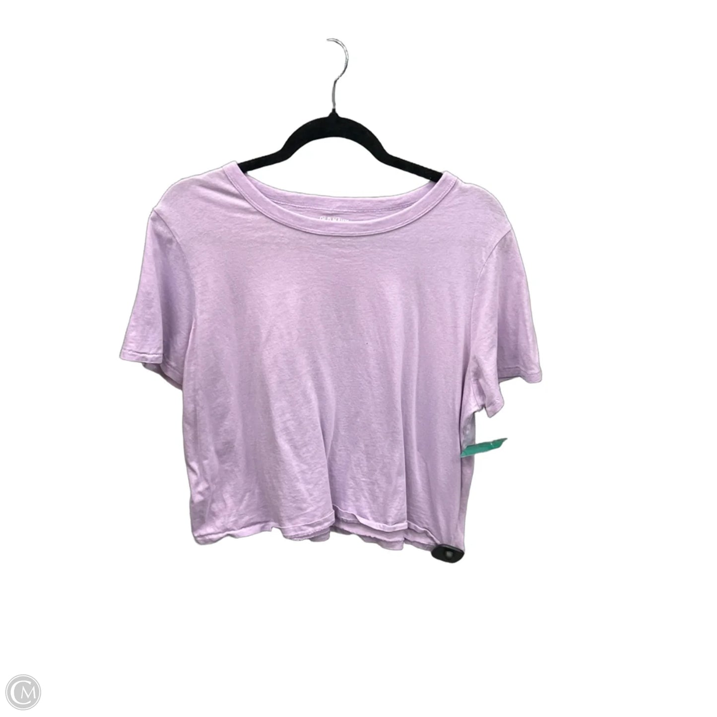 Top Short Sleeve Basic By Old Navy In Purple, Size: L