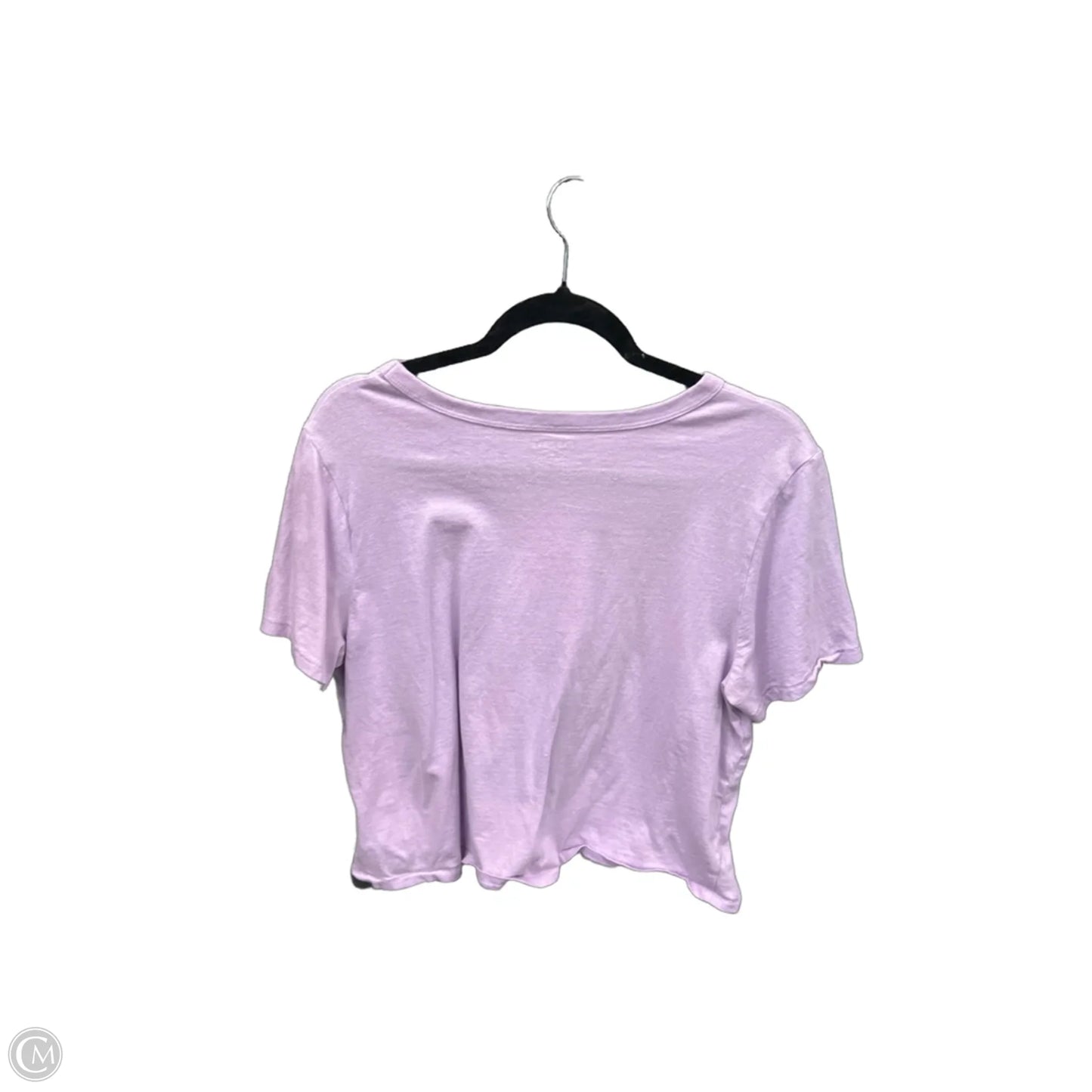 Top Short Sleeve Basic By Old Navy In Purple, Size: L
