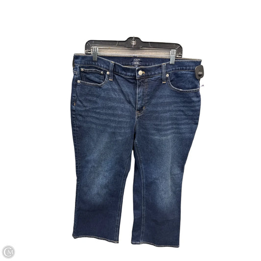 Jeans Cropped By J. Crew In Blue Denim, Size: 14p