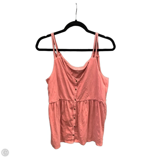 Top Sleeveless By Eddie Bauer In Pink, Size: L
