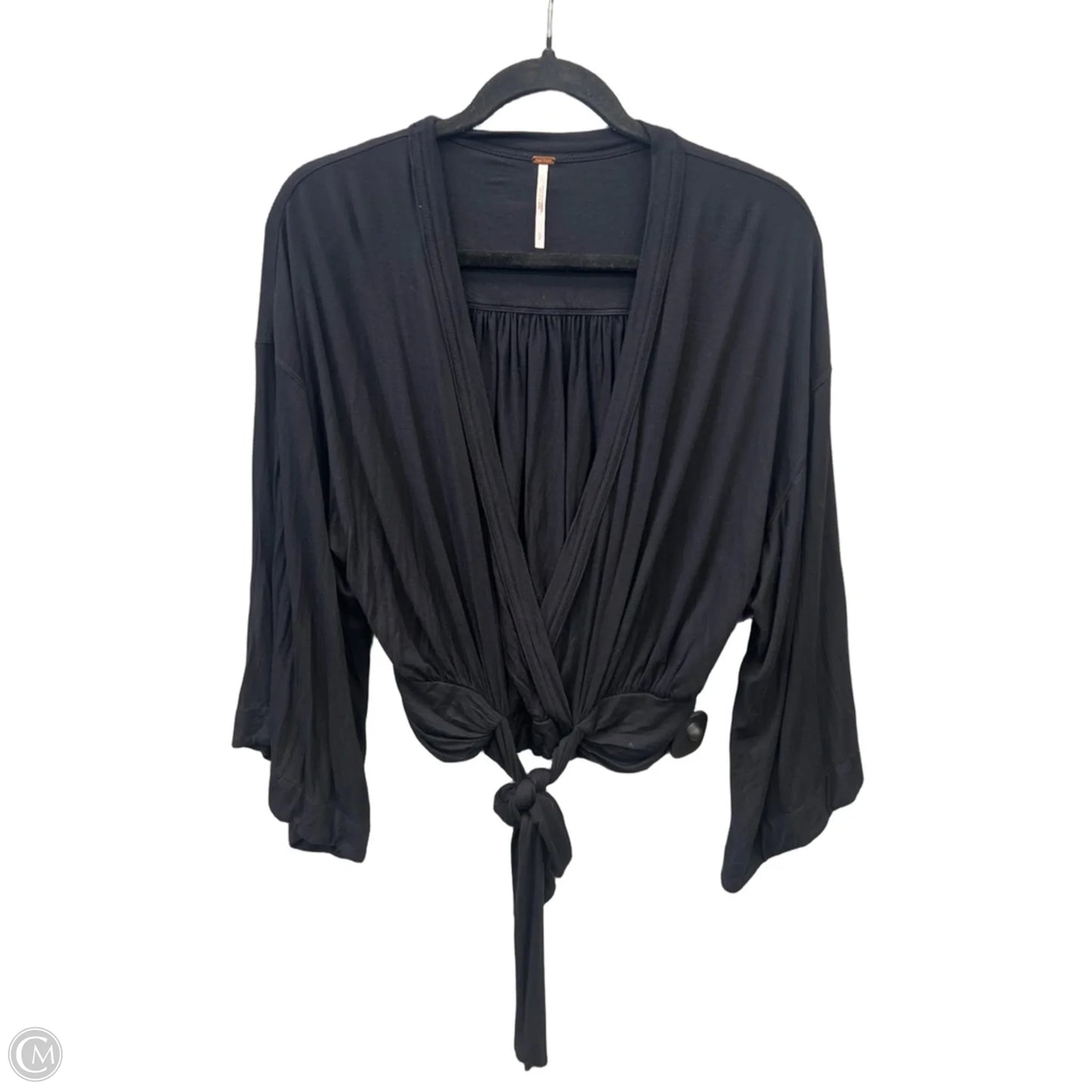 Top Long Sleeve By Free People In Black, Size: S