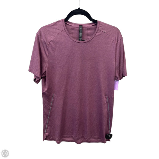 Athletic Top Short Sleeve By Lululemon In Purple, Size: M