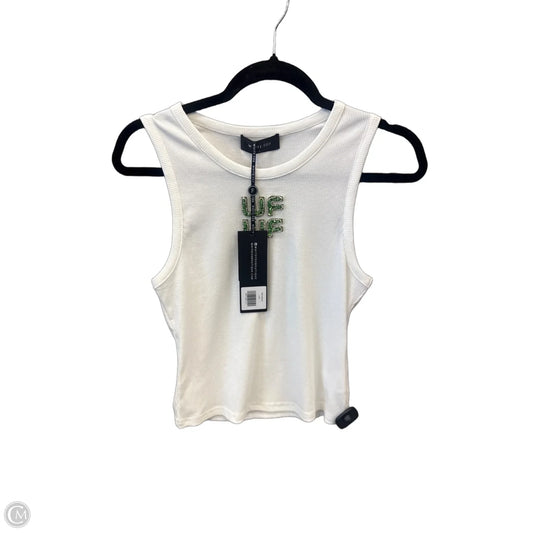 Top Sleeveless By White Fox In White, Size: L