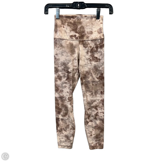 Athletic Leggings By Lululemon In Brown, Size: Xs