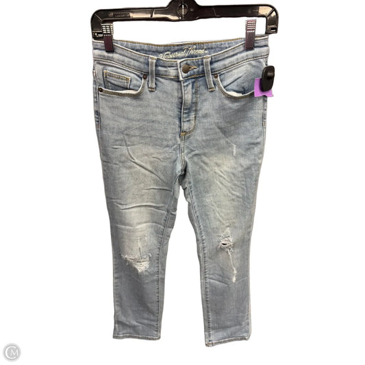 Jeans Straight By Universal Thread In Blue Denim, Size: 0