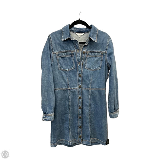 Dress Casual Midi By Ophelia Roe In Blue Denim, Size: M